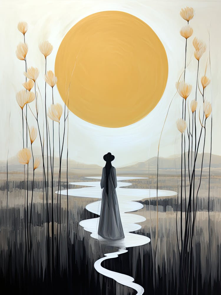 Woman and Sun | | Boho print