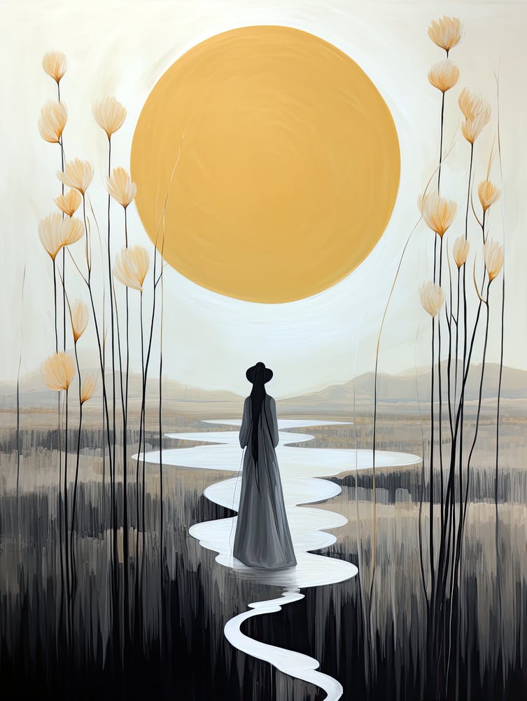 Woman and Sun | | Boho print