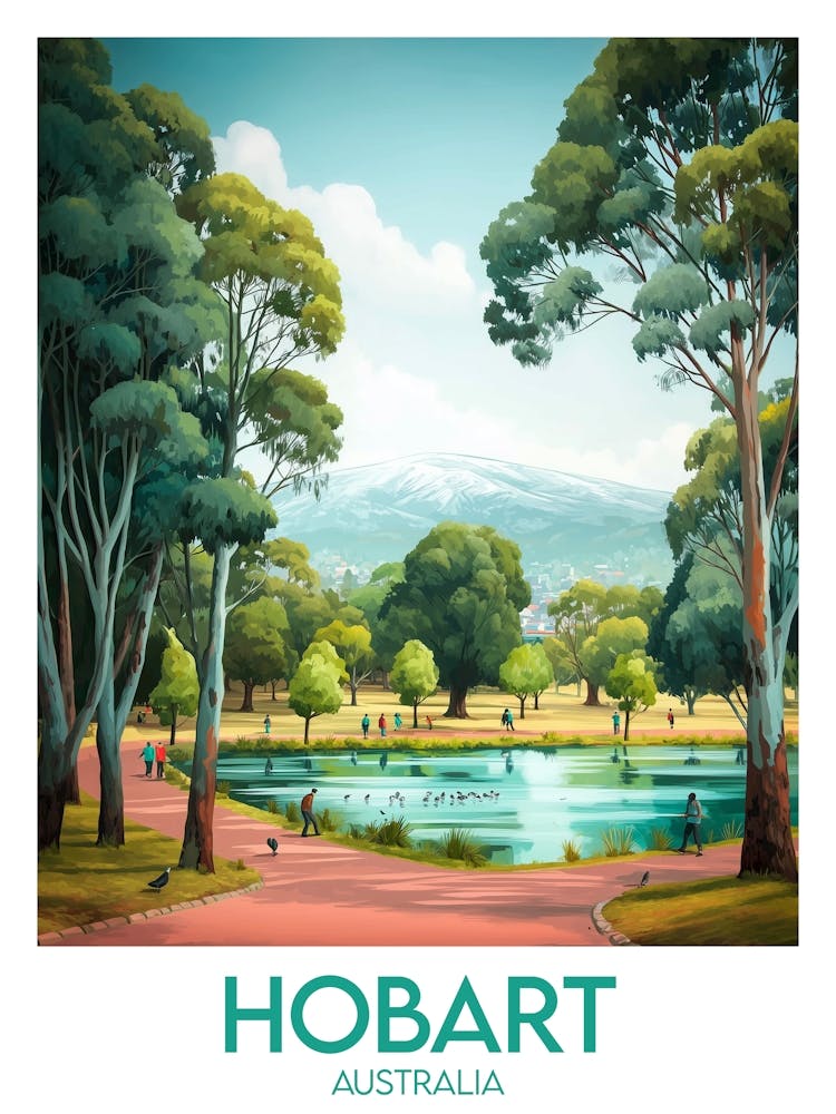 Affiche de voyage Hobart