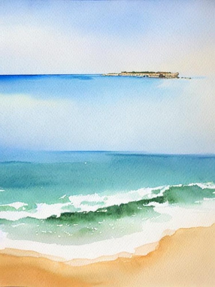 Bronte Beach 2, Australia Watercolour