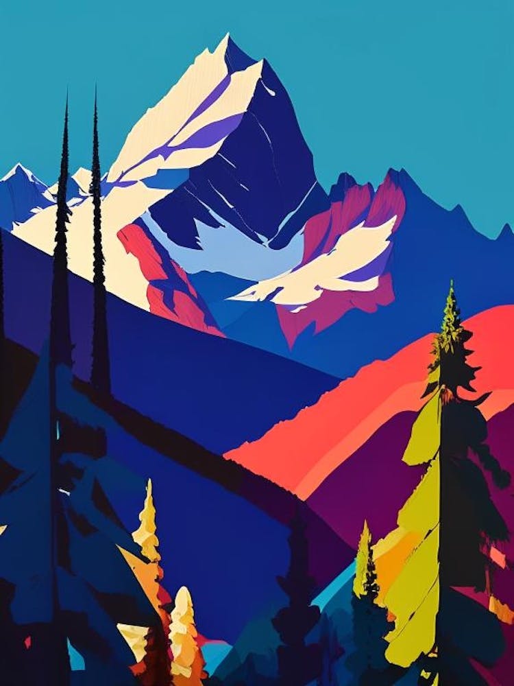 Grand Teton National Park United States Of America Pop Matisse