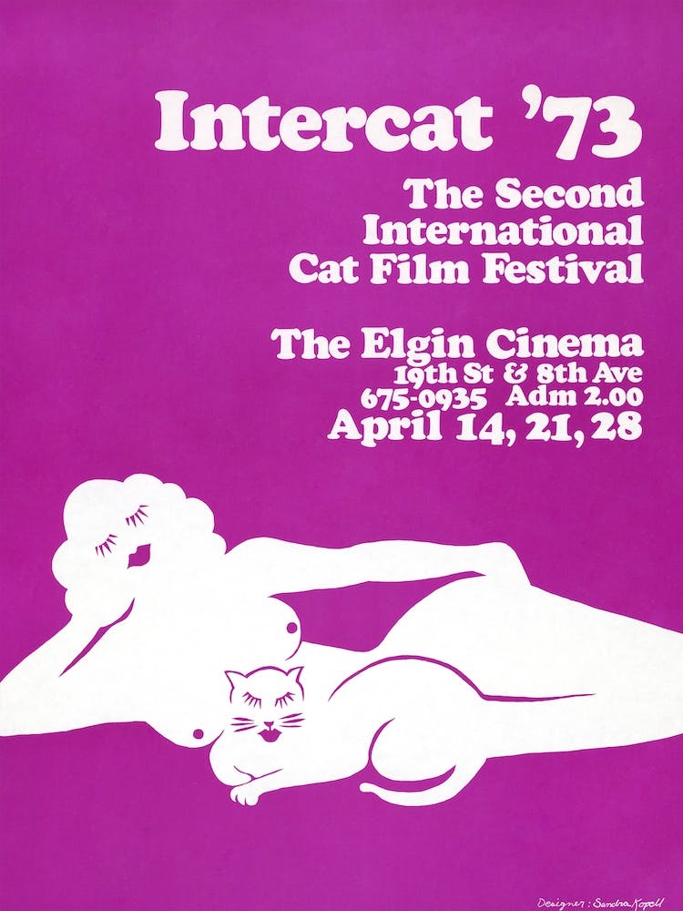 Intercat '73, The Second International Cat Film Festival Advert