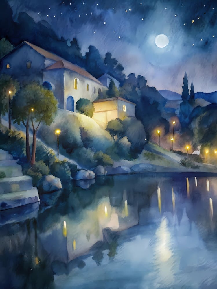 Night By The Lake