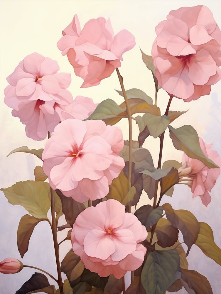 Floral Illustration Impatiens 3