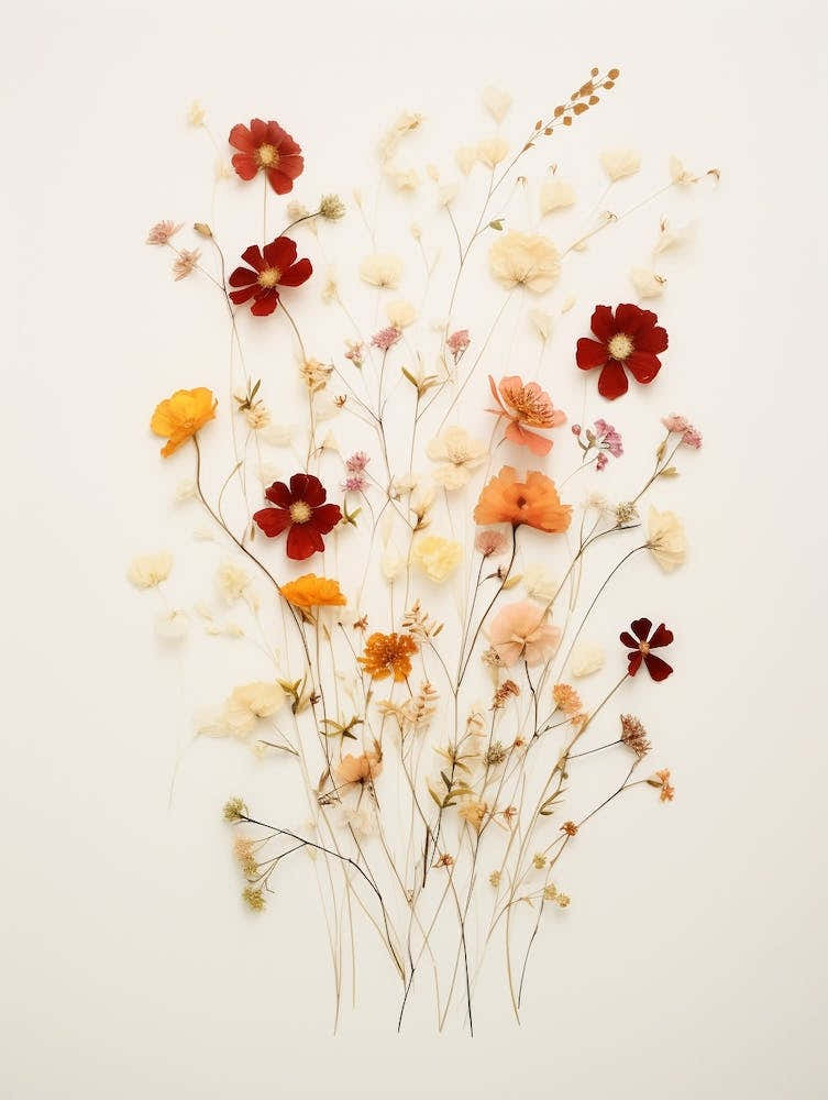 Pressed Flower Botanical Art Wildflowers 5