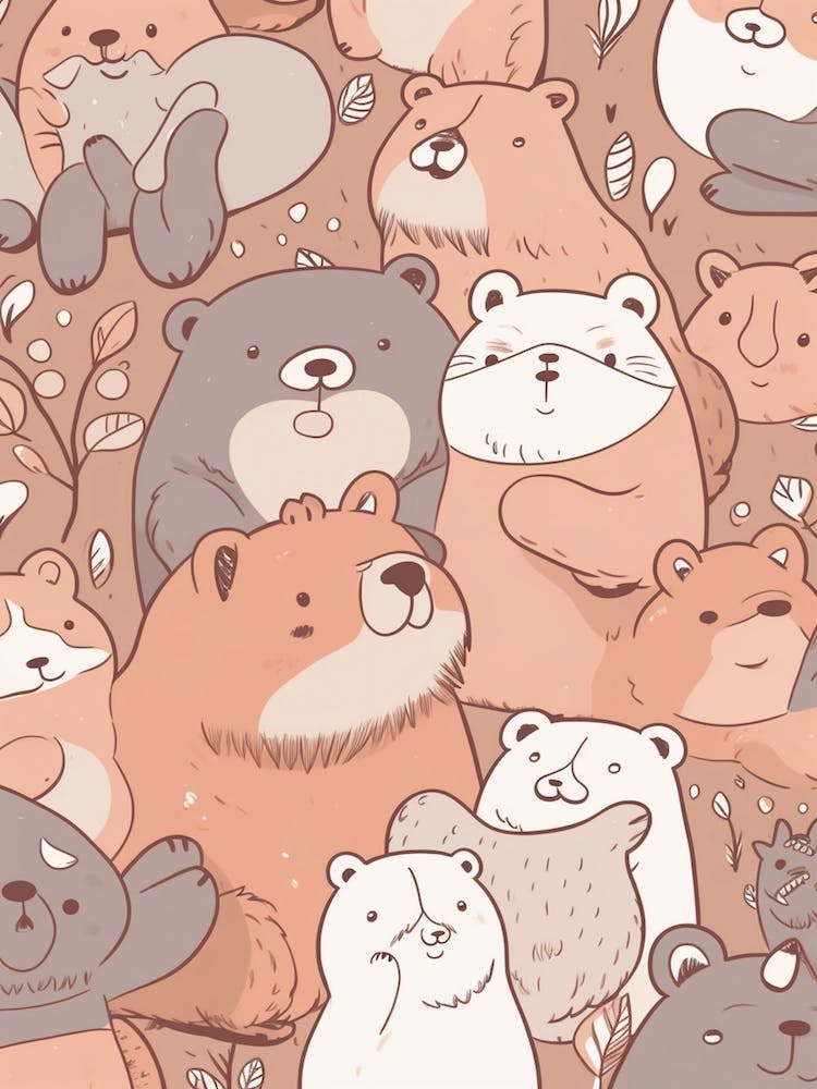 Bears Kawaii Illustration 3
