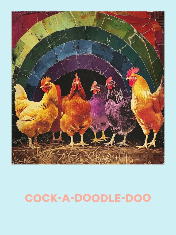 Cock A Doodle Doo Chicken Poster 1