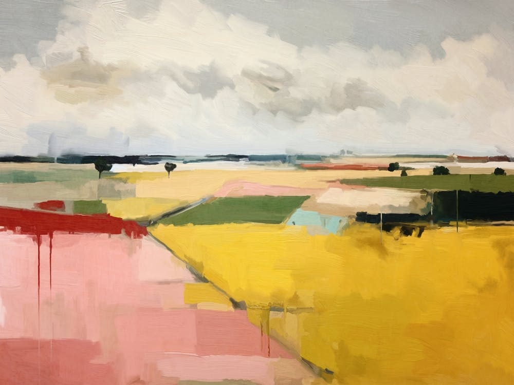 Abstrakte Ackerlandschaft