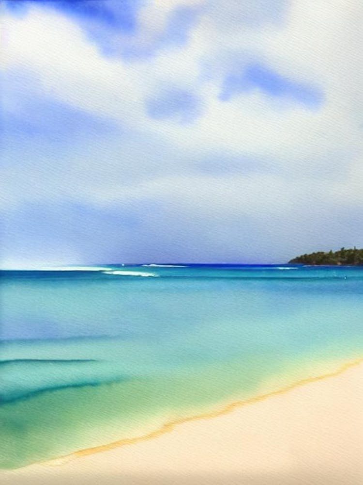 Palm Beach 2, Australie Aquarelle