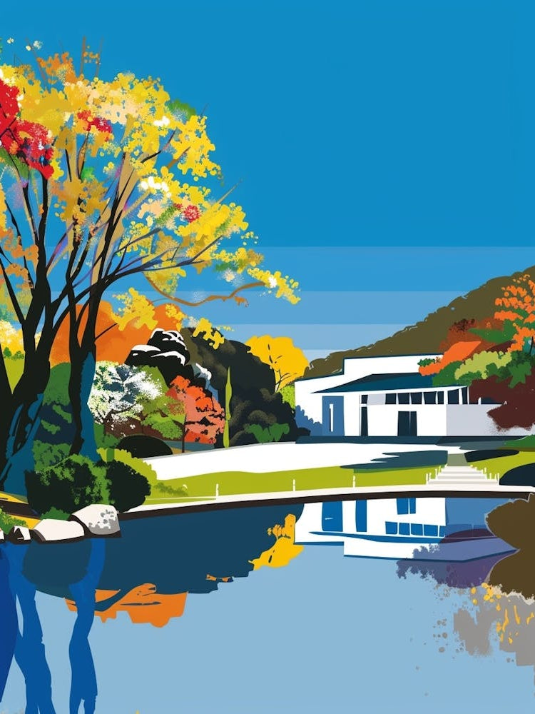 Hakone Open Air Museum Colourful Illustration