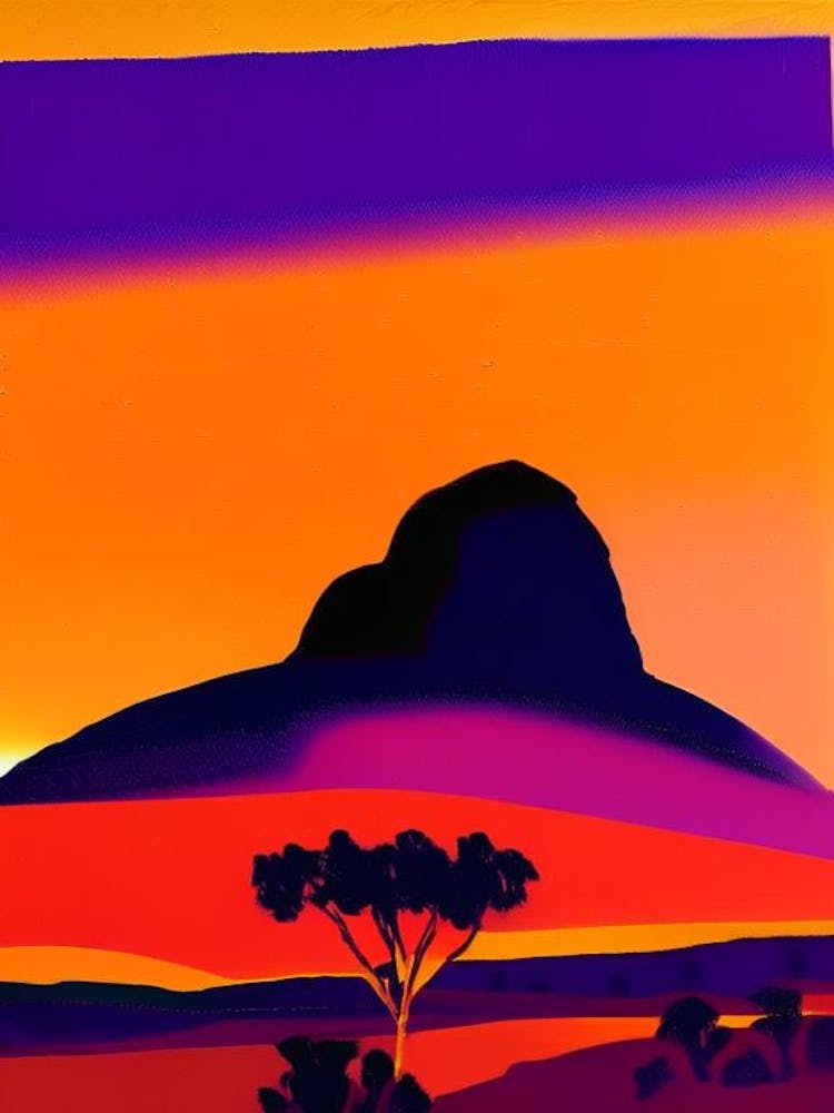 Desert Orange Sunrise