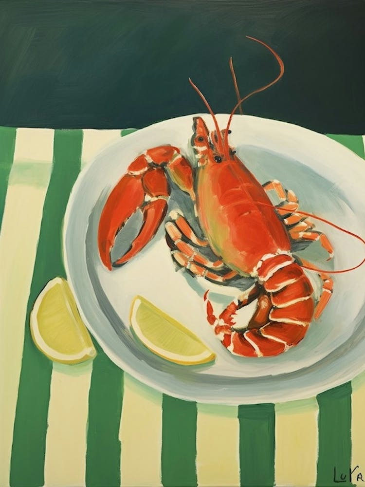 Lobster 2 Italian Still Life Painting