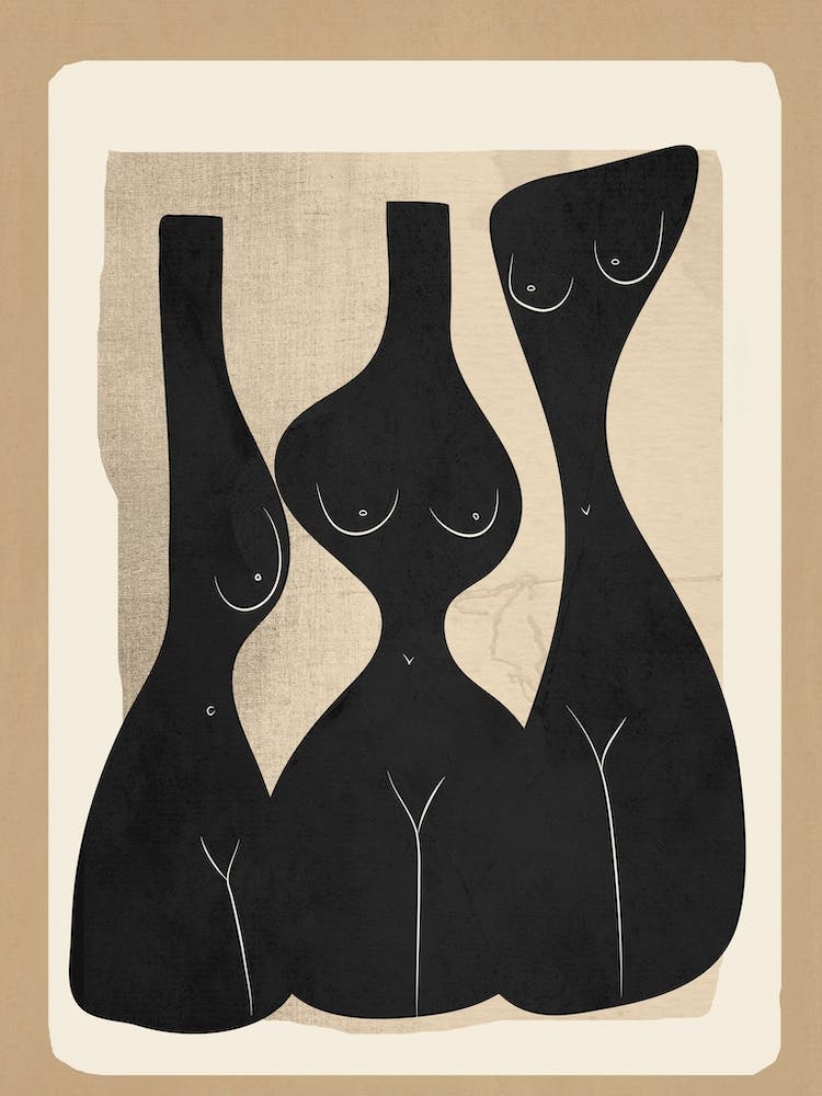 Modern Abstract Woman Body Vases 4