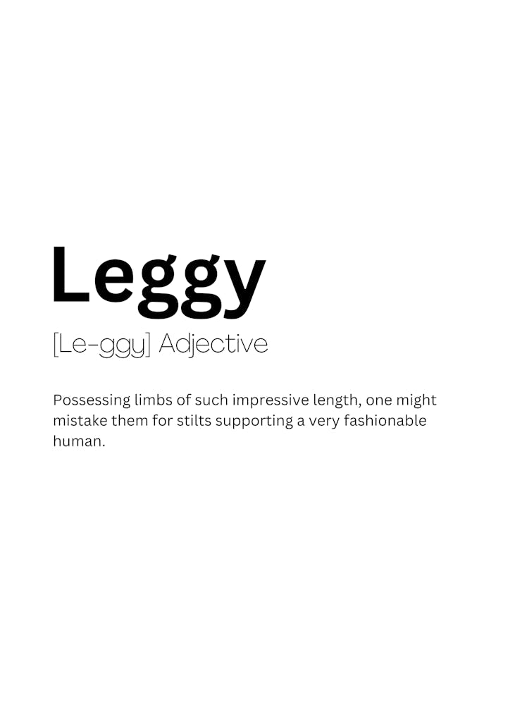 Leggy Definition Meaning 1