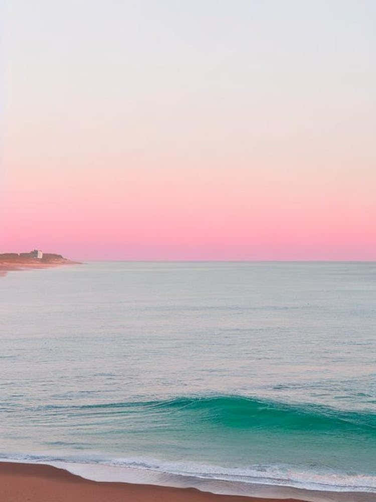 Tenby South Beach, Pembrokeshire, Wales Pink Photography