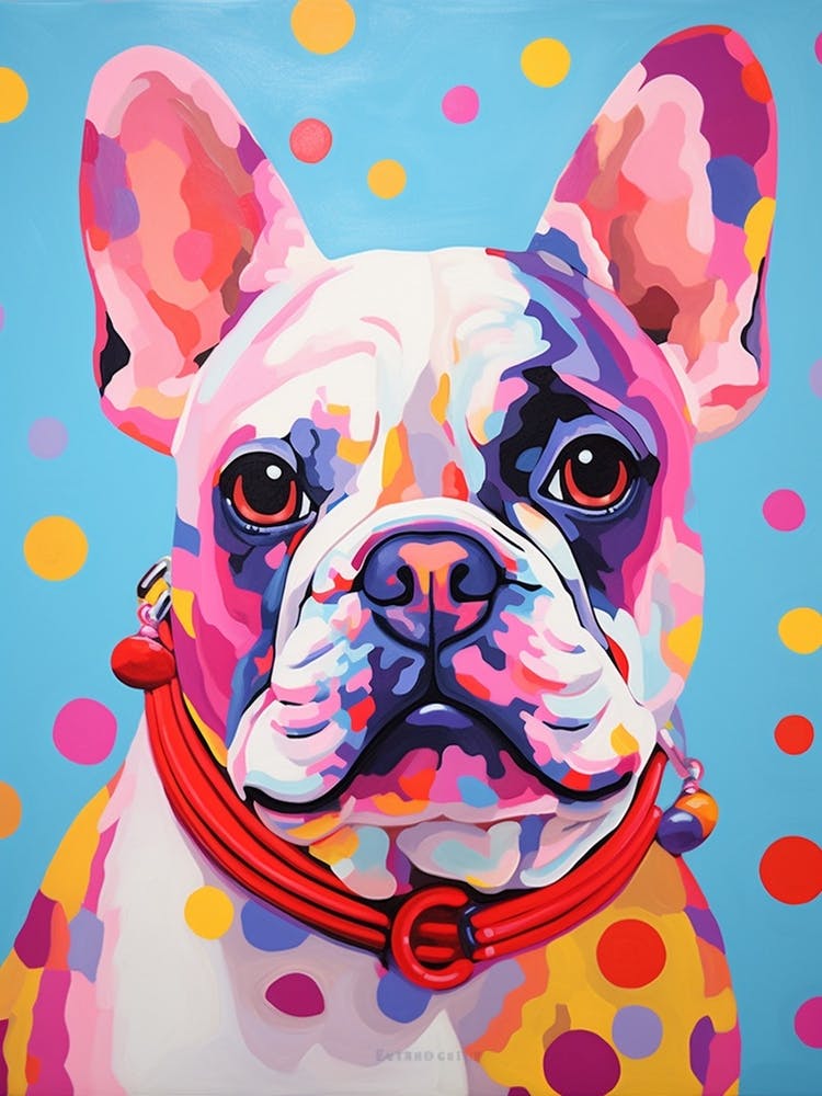 French Bulldog Pop Art Paint 4