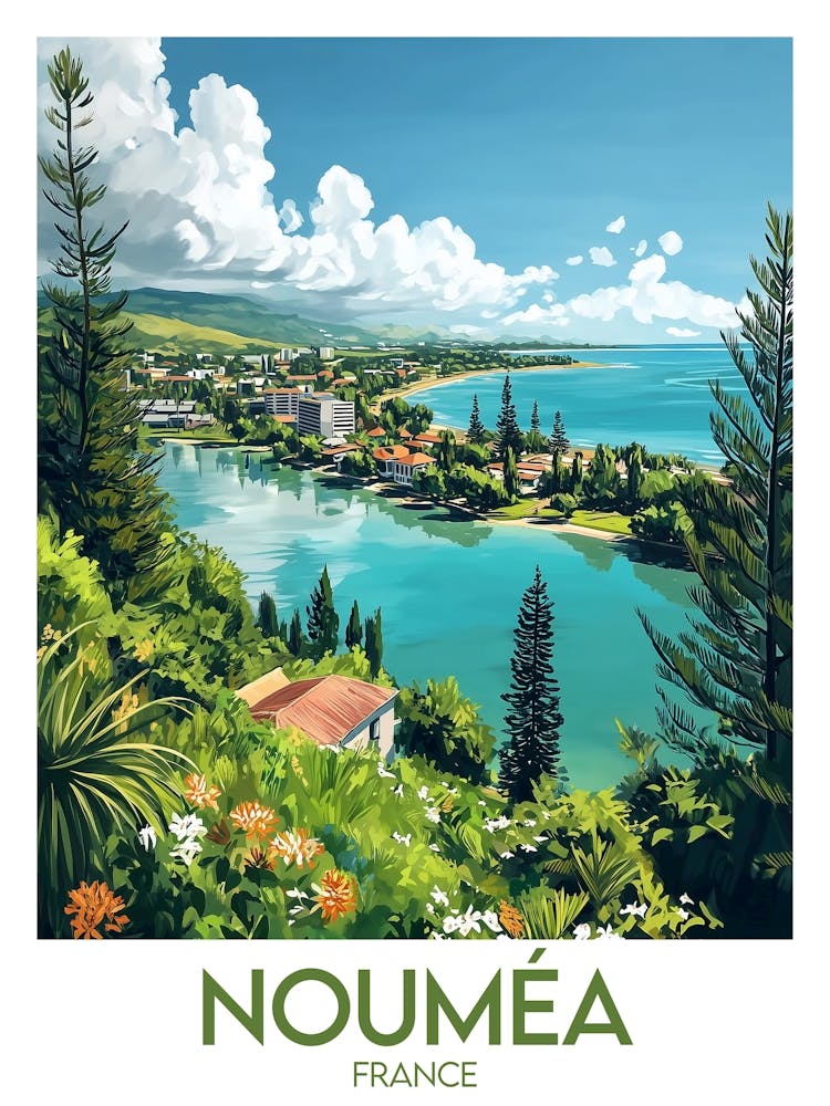 Affiche de voyage Nouméa 1
