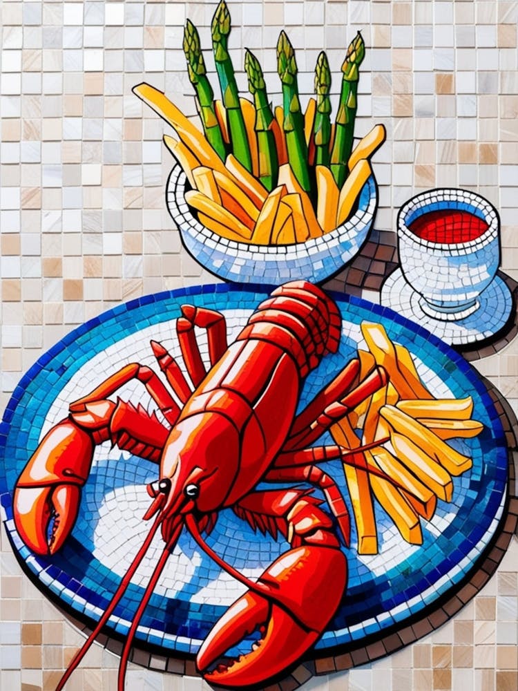 Homard et Asperges 1