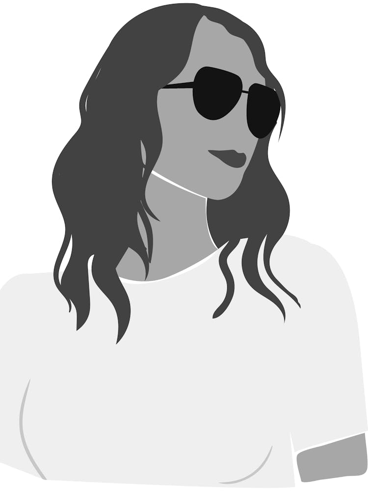 Portrait Of A Woman Wearing Sunglasses