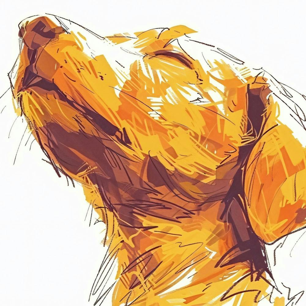 Editorial Art White Background Bendy Barry