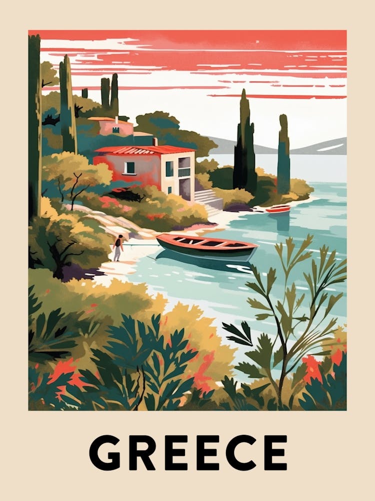 Vintage Travel Poster Greece 8
