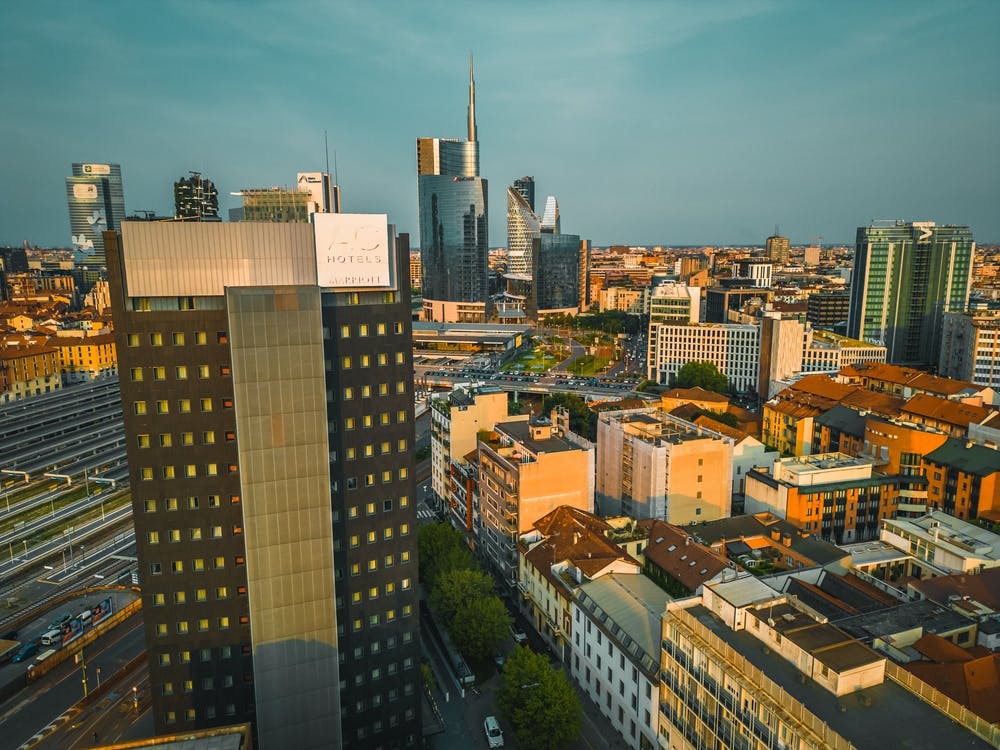 Milan Modern Buildings City Print