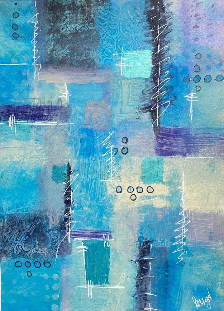 Abstract in Blue Painting