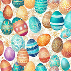 seamless easter eggs pattern 7