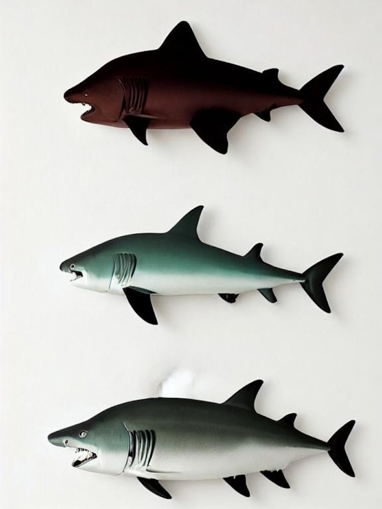 Hammerhead Shark Vintage Poster