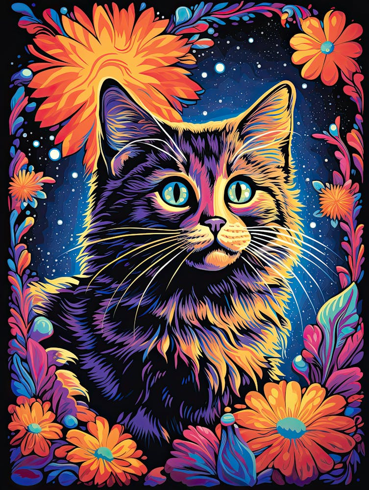 Starry Eyed Predators, Psychedelic Cats series
