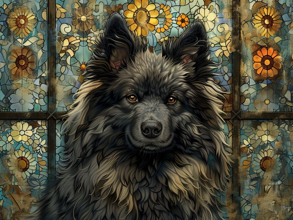 Keeshond Fine Art Portrait 1
