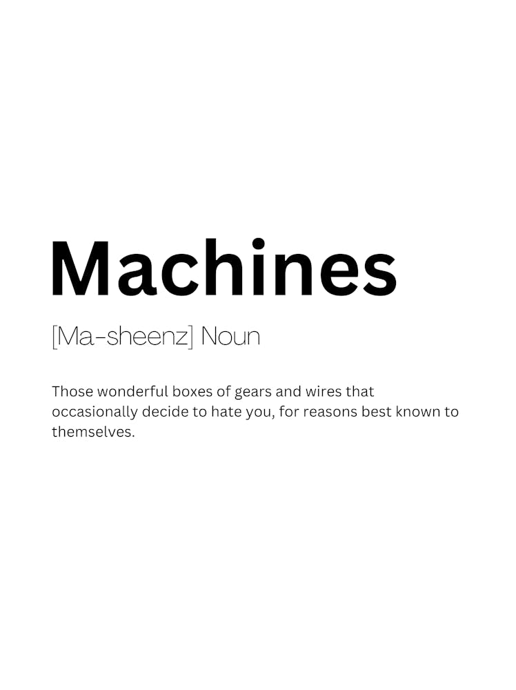 Machines Definition Meaning