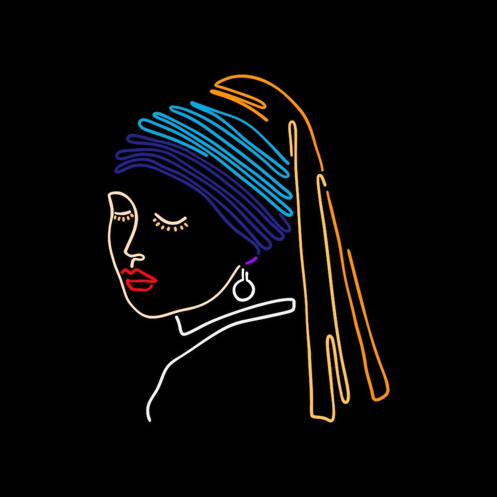 The Girl With A Pearl Earring Square