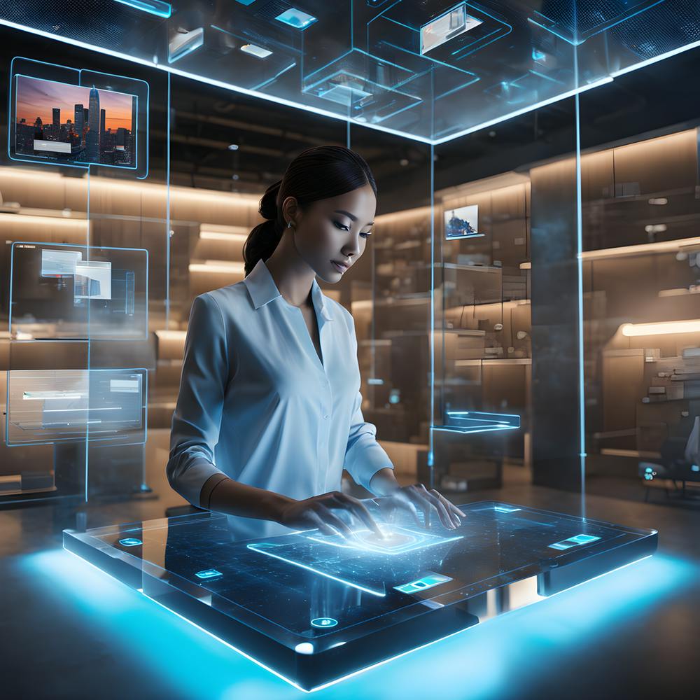 Futuristic Businesswoman