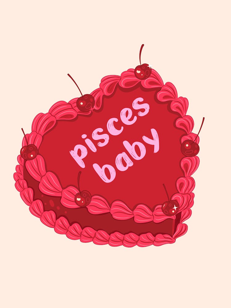 Pisces Baby Zodiac Cake
