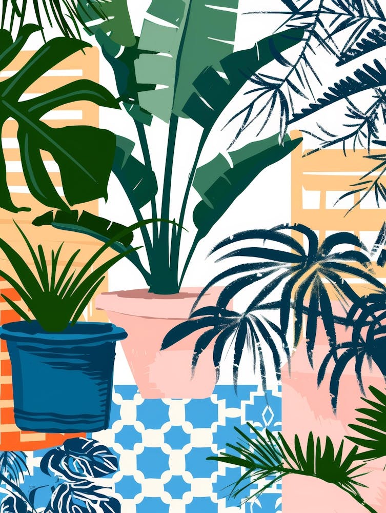Tropical Plants In Pots 3