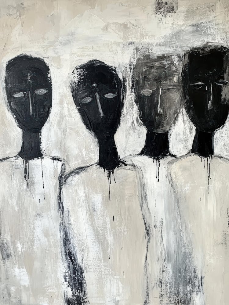 Four Black Faces