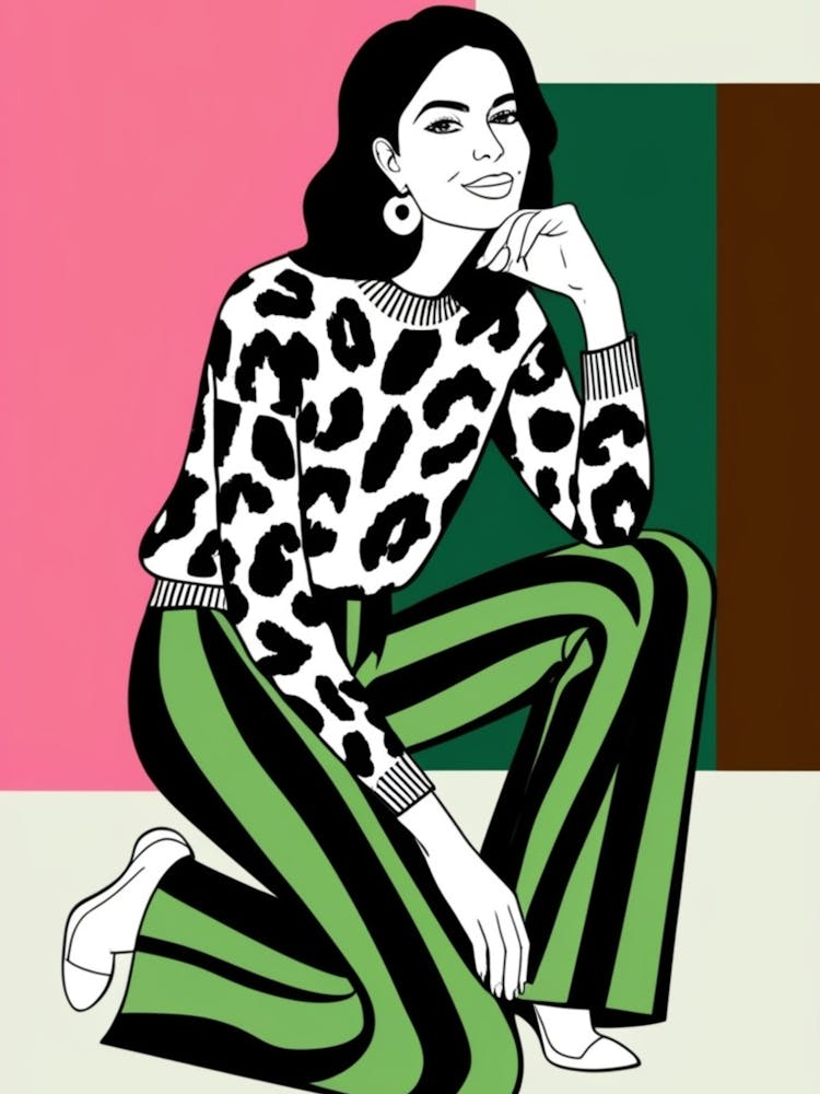 Woman In Leopard Print