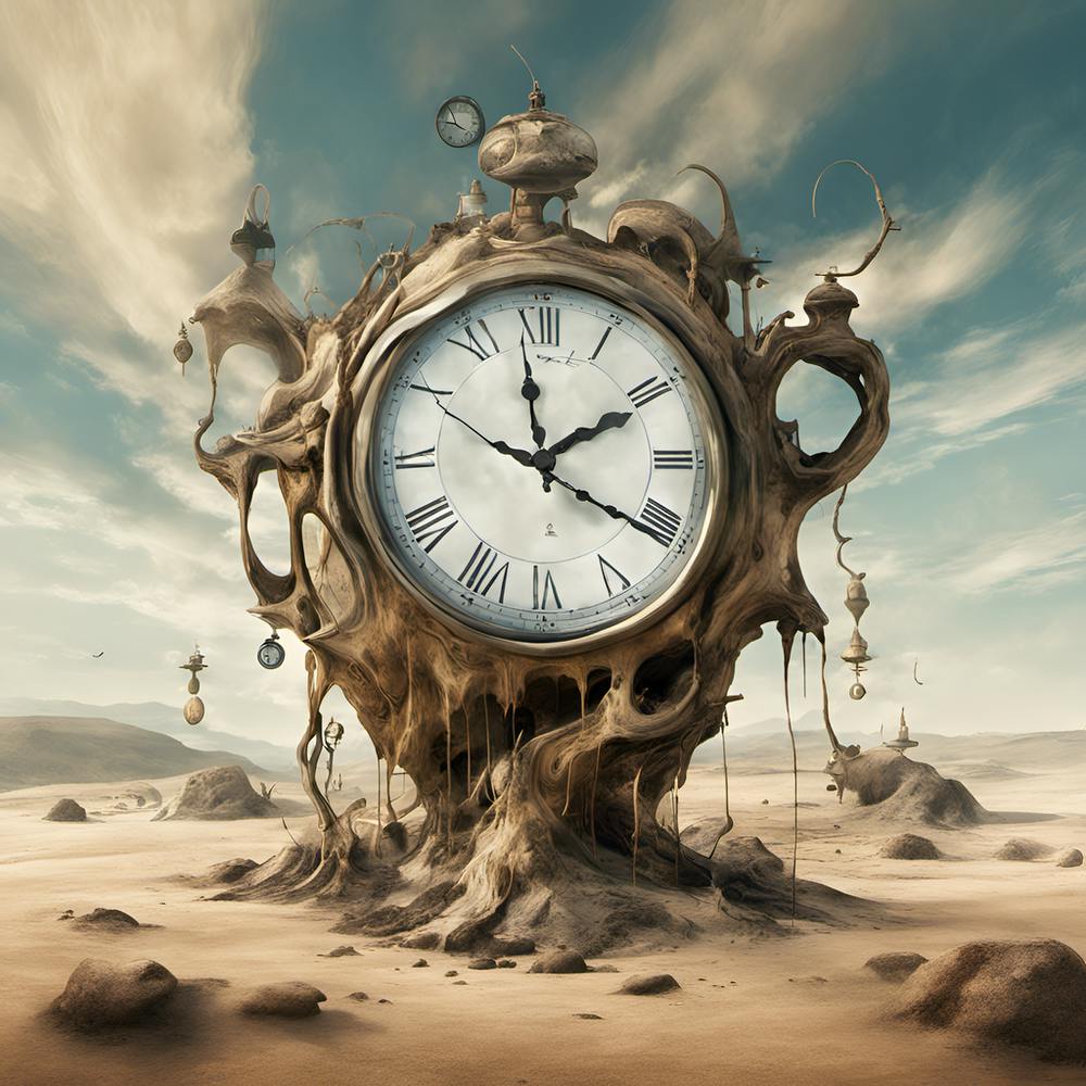 Clock In The Desert