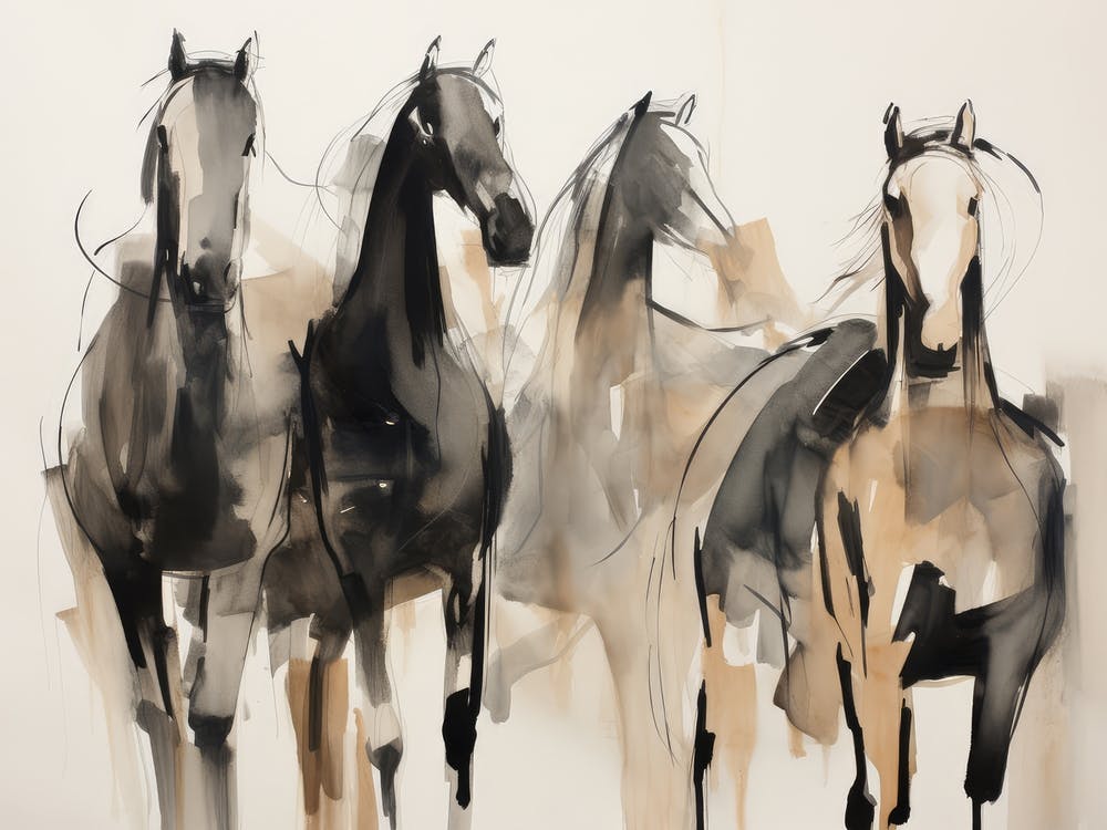 Vintage Horse Sketch