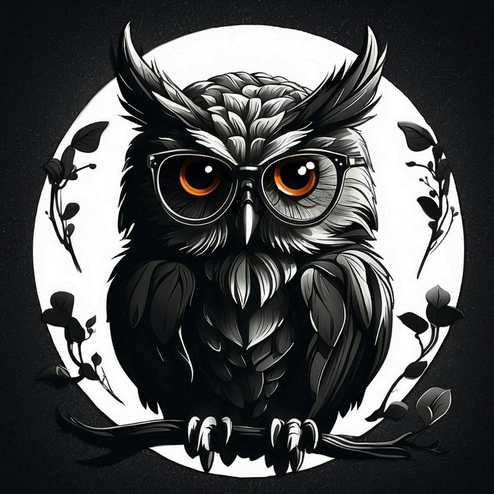 Owl With Glasses