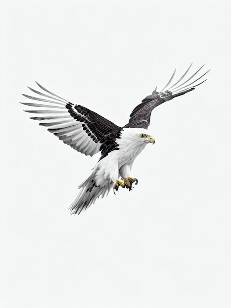 Eagle B&W Pencil Drawing 3 Bird