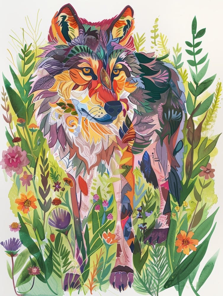 Wolf in der Wildnis