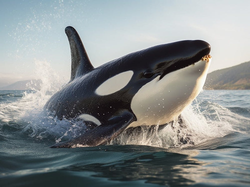 Photographie Réaliste d'Orque Sortant de l'Océan 7