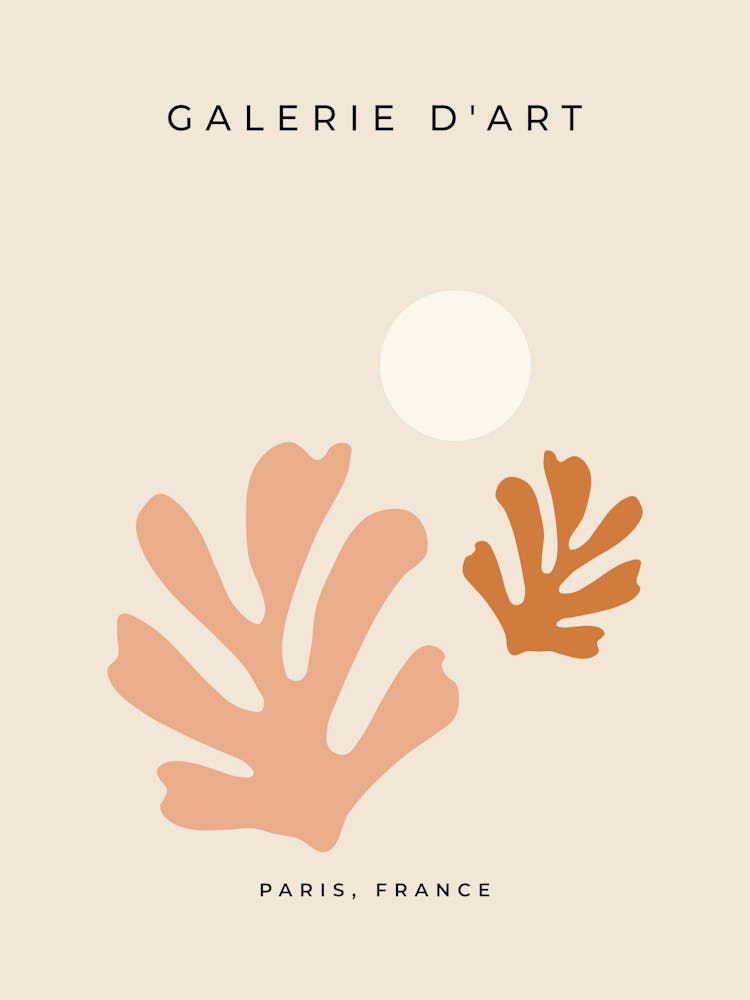 Abstract Leaves Neutral Cut Outs