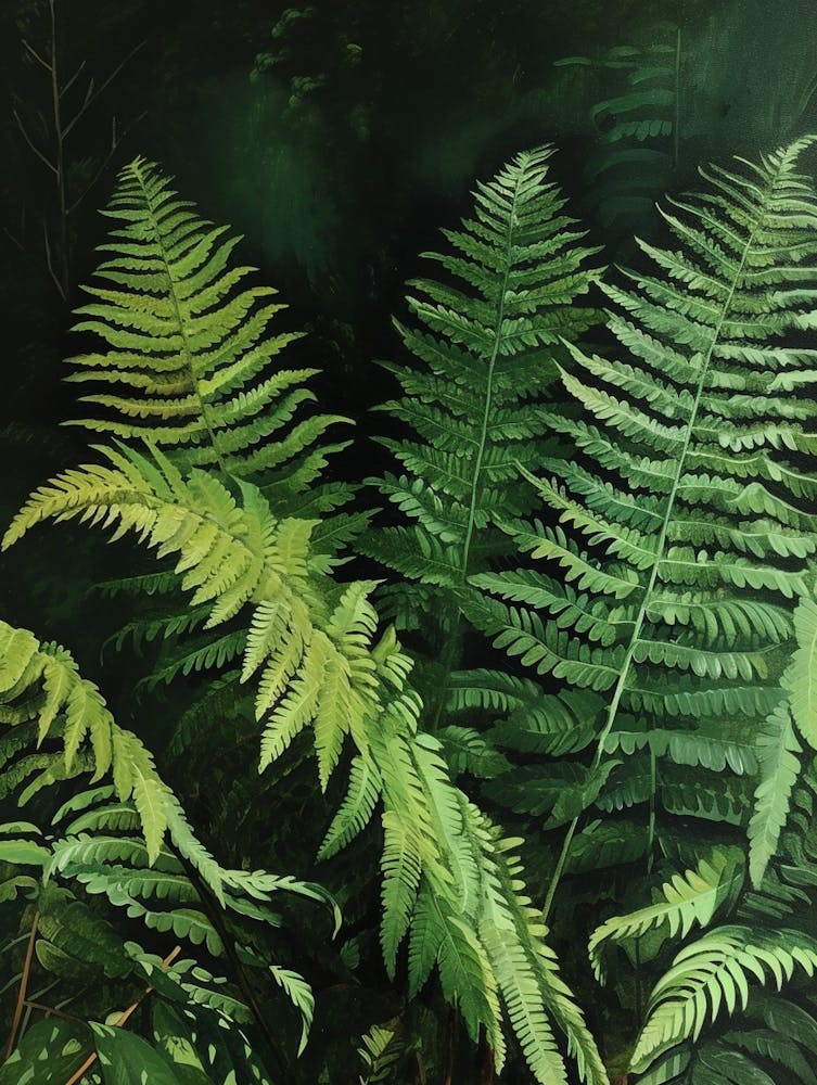 Giant Chain Fern Painting 1