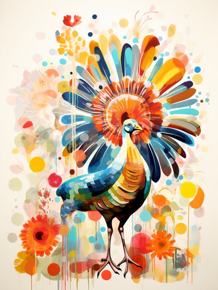 Bird Painting Collage Turkey 4