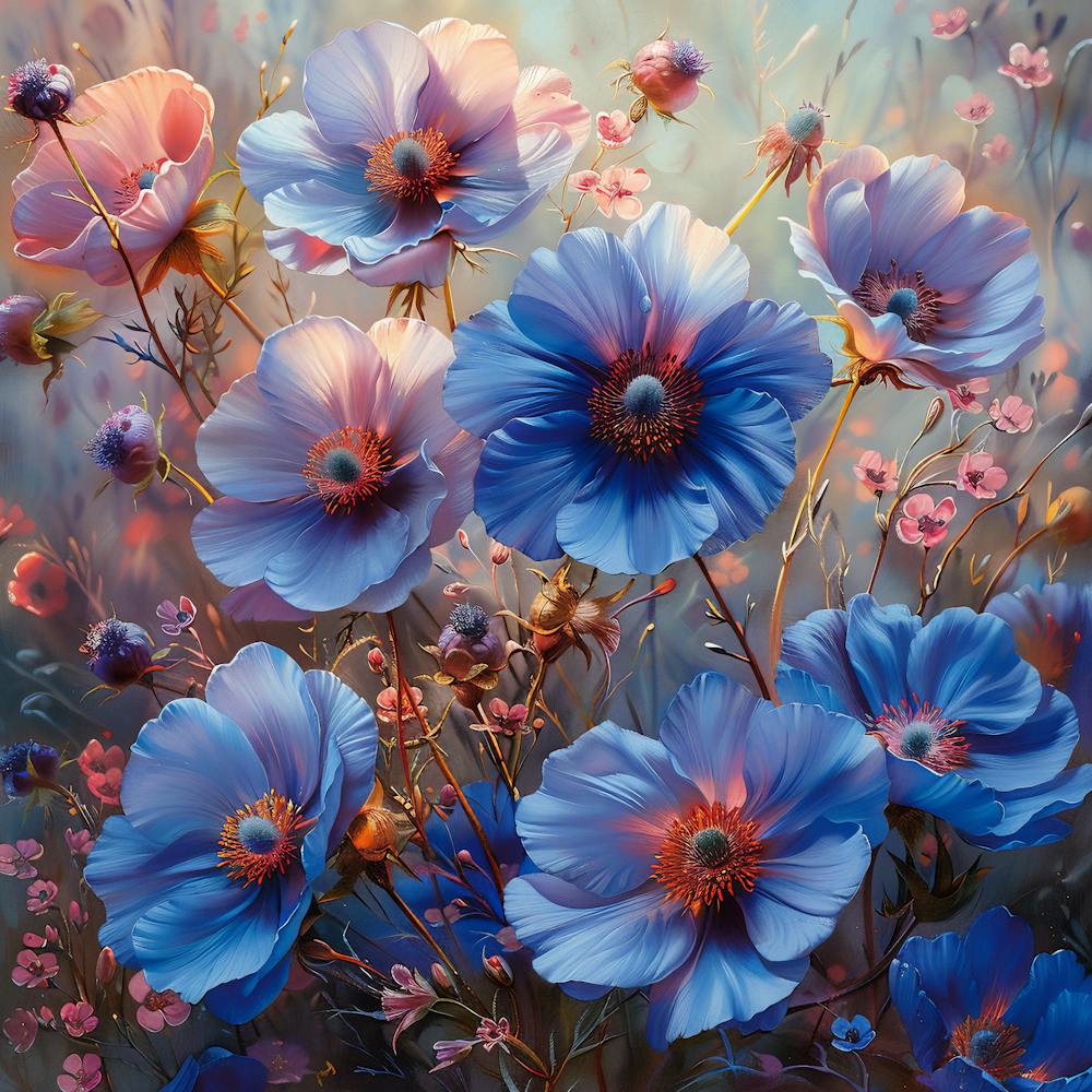 Blue Flowers 