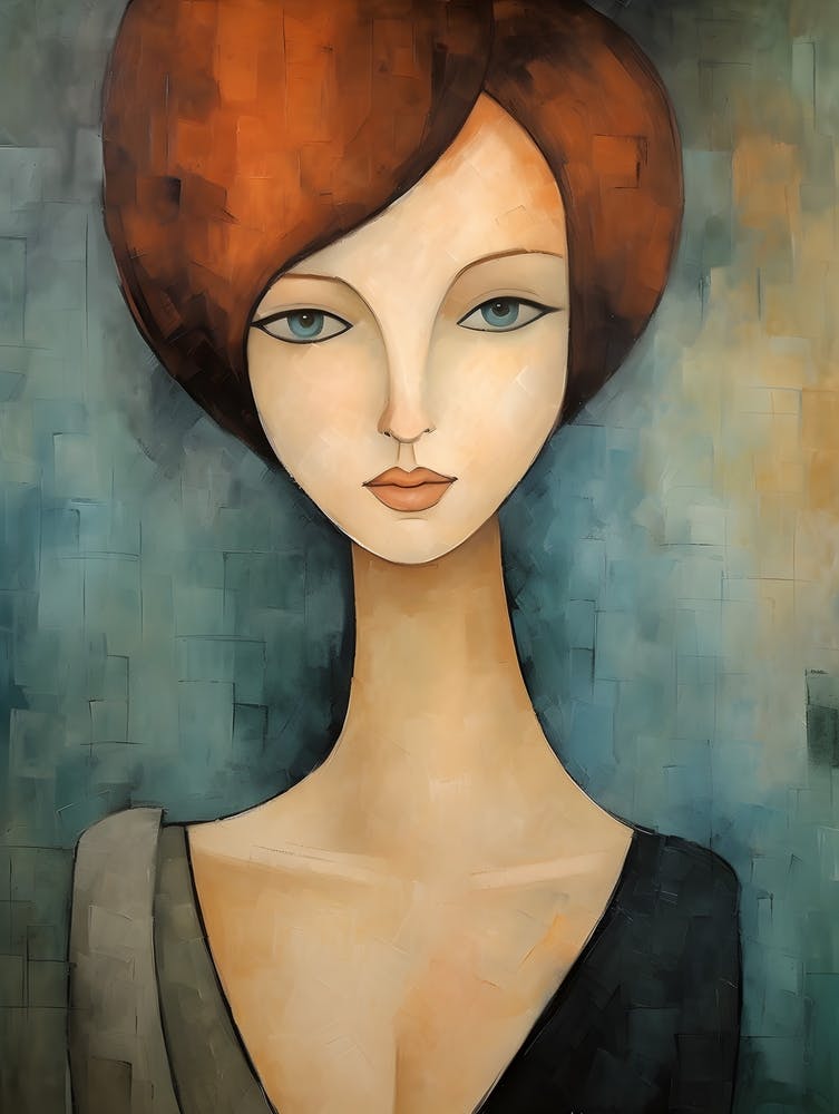 Contemporary art of woman's portrait 10