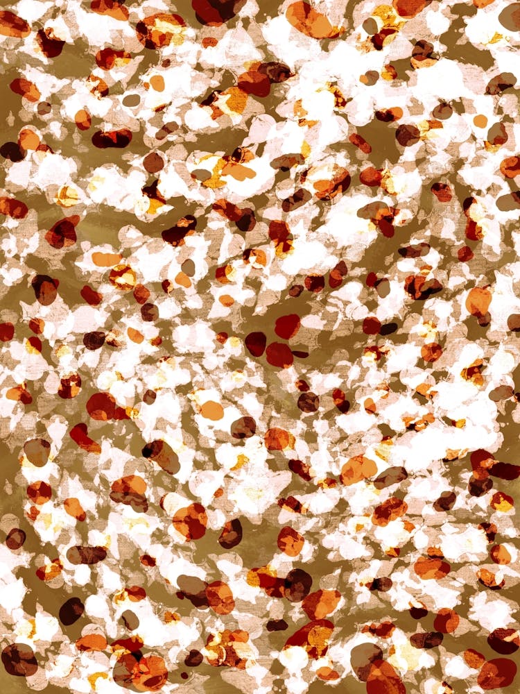 Urban Modern Abstract Tortoise Pattern Earthy Living Room